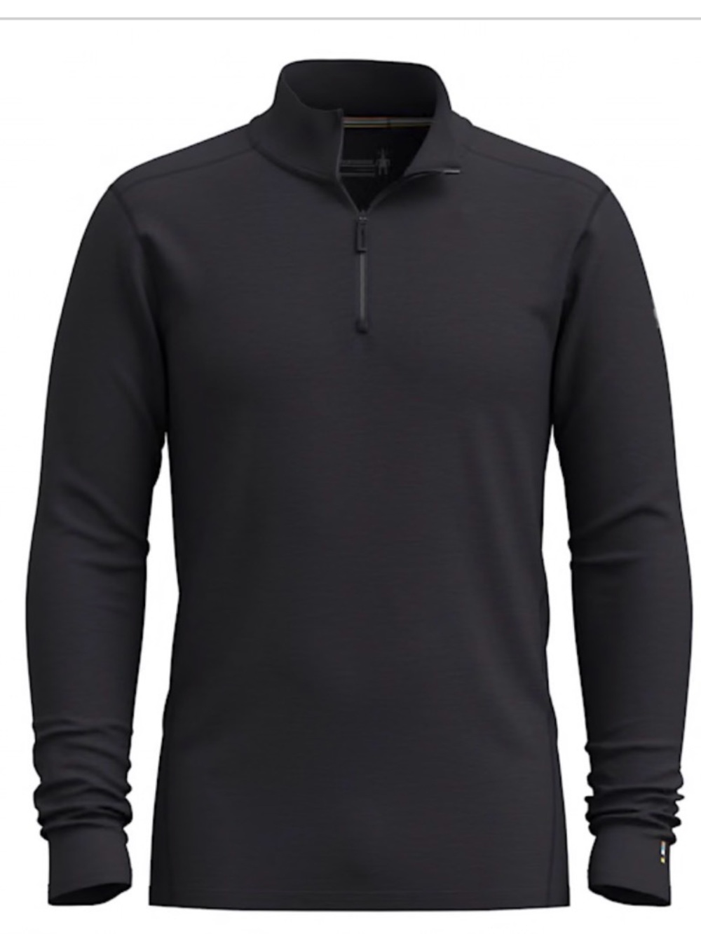 Smartwool Black Knit Half Zip Men Size Large Sweater or Base Layer